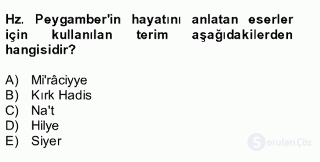Türk İslâm Edebiyatı Bütünleme 20. Soru