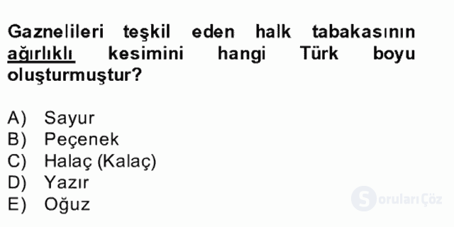 İlk Müslüman Türk Devletleri Bütünleme 23. Soru