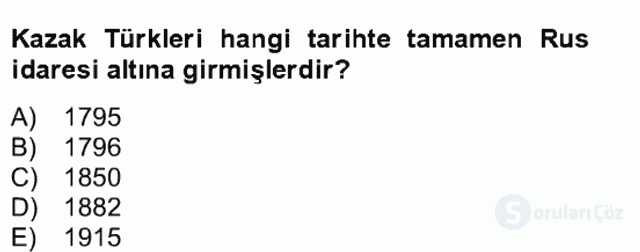 Çağdaş Türk Yazı Dilleri II Bütünleme 22. Soru