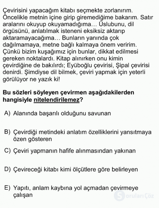 DGS Türkçe 2012 52. Soru