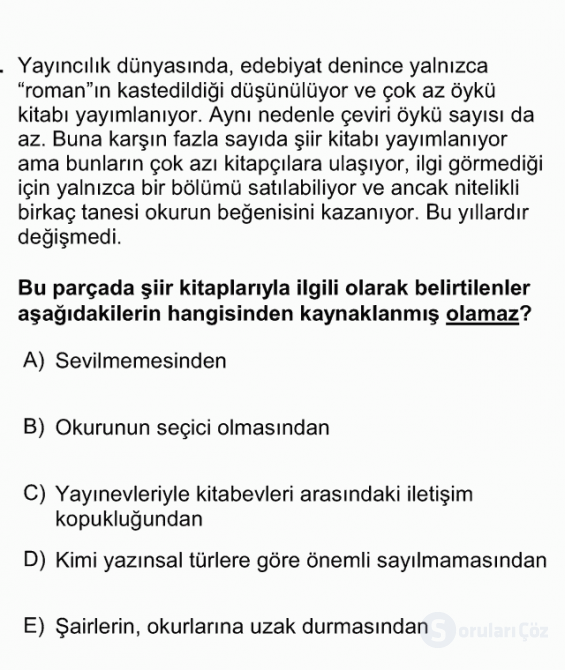 DGS Türkçe 2012 54. Soru
