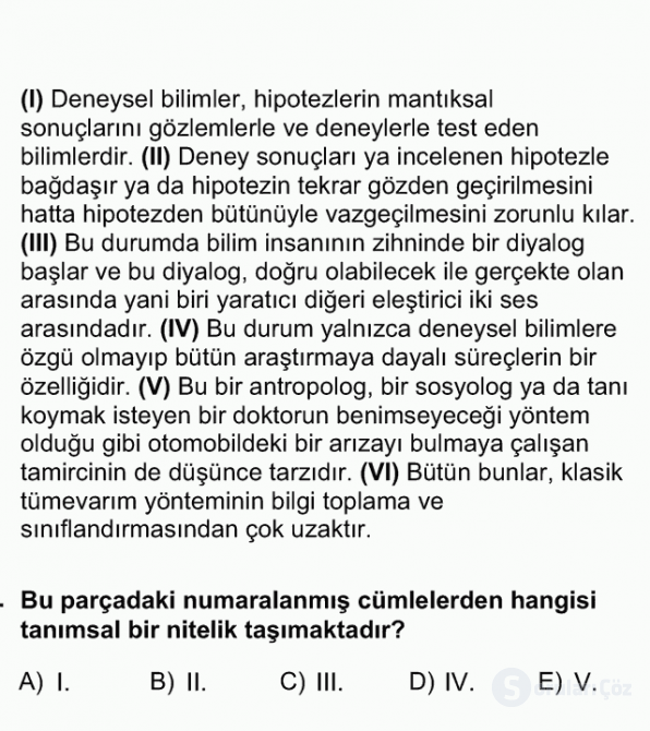 DGS Türkçe 2012 62. Soru