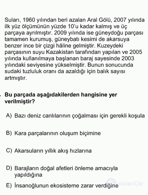 DGS Türkçe 2012 67. Soru