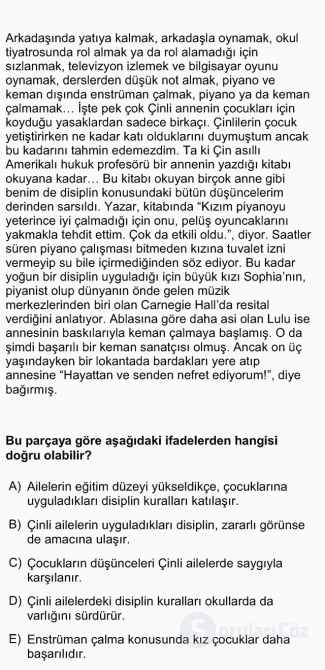 DGS Türkçe 2012 68. Soru