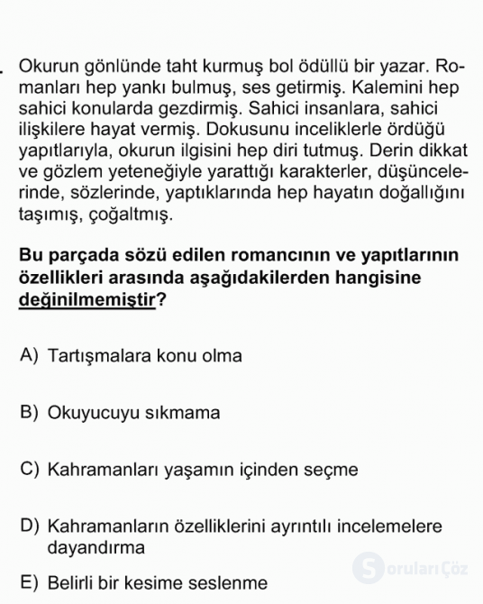 DGS Türkçe 2011 53. Soru