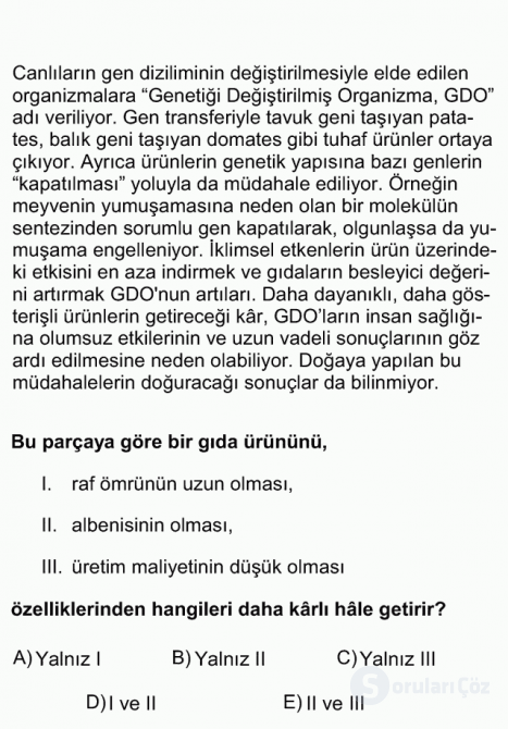 DGS Türkçe 2011 66. Soru