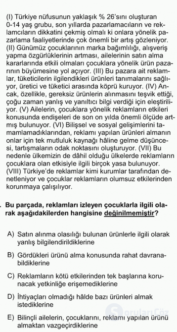 DGS Türkçe 2011 68. Soru