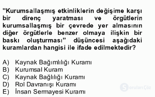 Türk Eğitim Sistemi ve Okul Yönetimi Bütünleme 25. Soru