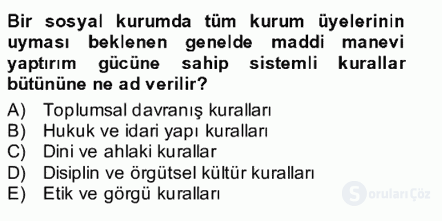 Türk Eğitim Sistemi ve Okul Yönetimi Bütünleme 8. Soru