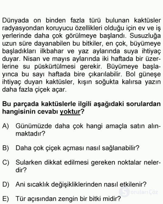 DGS Türkçe 2010 44. Soru