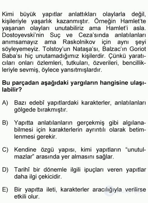 DGS Türkçe 2010 45. Soru