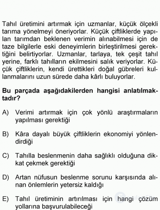 DGS Türkçe 2010 48. Soru