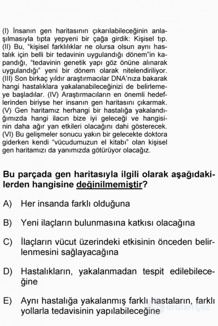 DGS Türkçe 2010 63. Soru