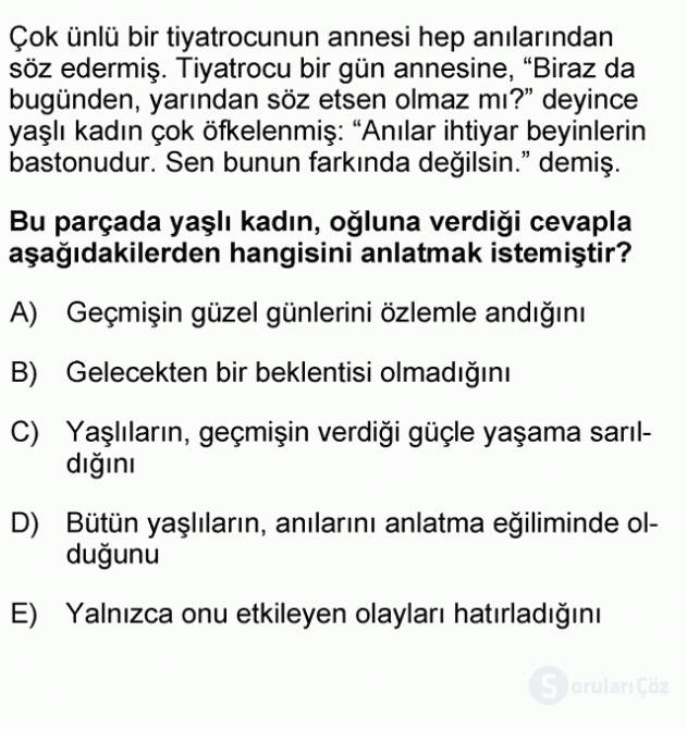 DGS Türkçe 2009 42. Soru
