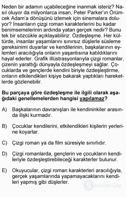DGS Türkçe 2009 46. Soru