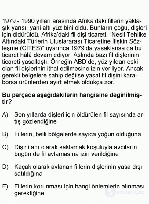 DGS Türkçe 2008 43. Soru
