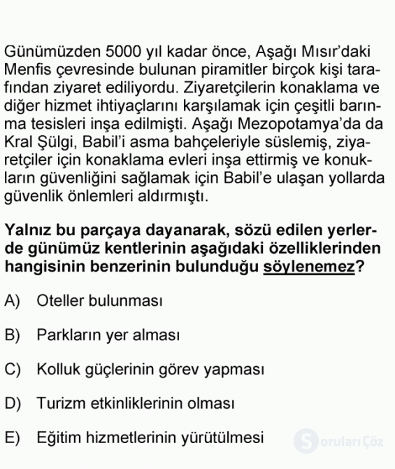 DGS Türkçe 2007 40. Soru