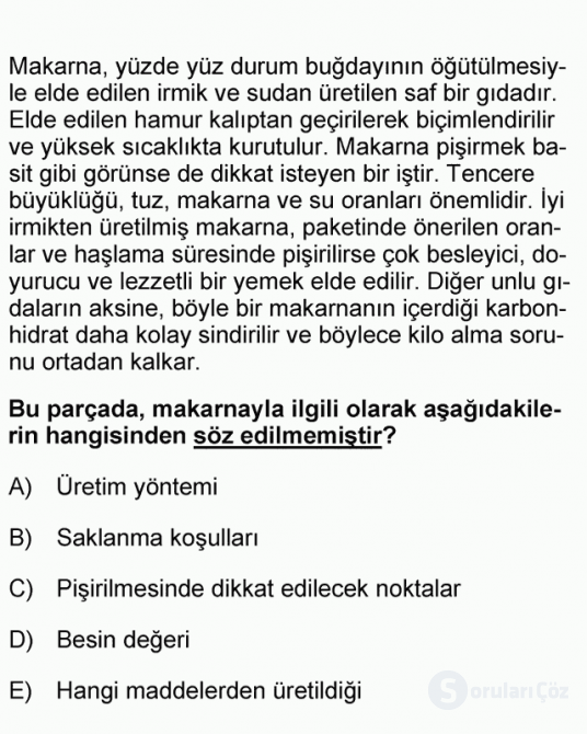 DGS Türkçe 2007 46. Soru