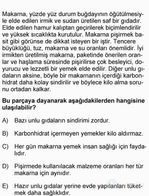 DGS Türkçe 2007 47. Soru