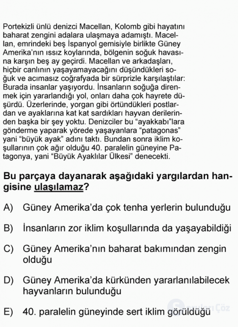 DGS Türkçe 2007 61. Soru