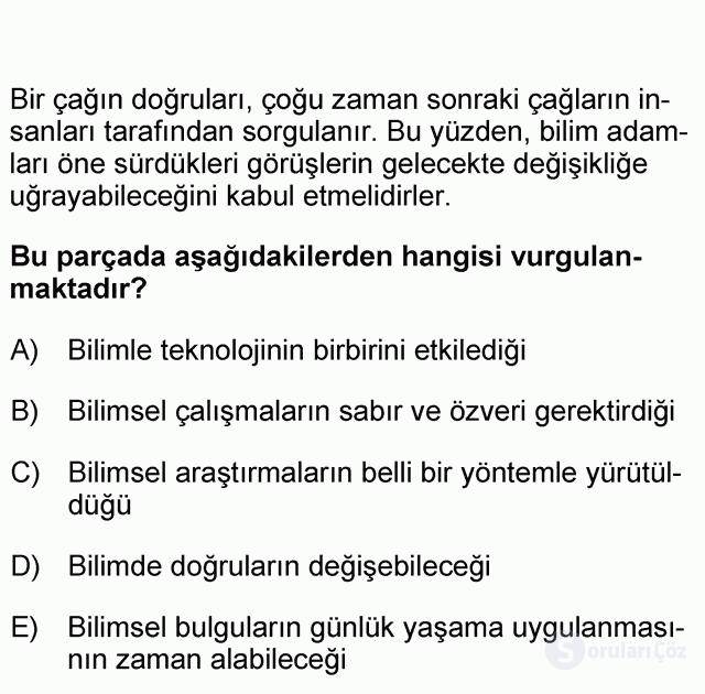 DGS Türkçe 2006 49. Soru