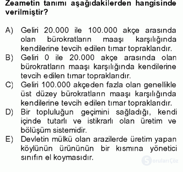 Türkiye Ekonomisi Bütünleme 1. Soru