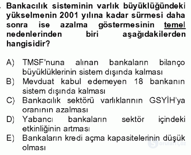Türkiye Ekonomisi Final 22. Soru