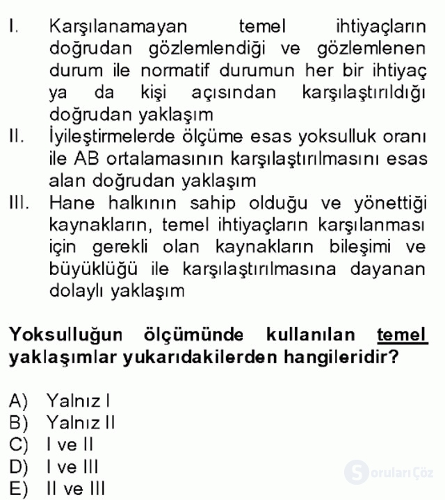 Türkiye Ekonomisi Final 6. Soru
