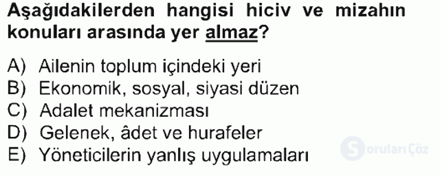 Tanzimat Dönemi Türk Edebiyatı II Bahar Final 18. Soru