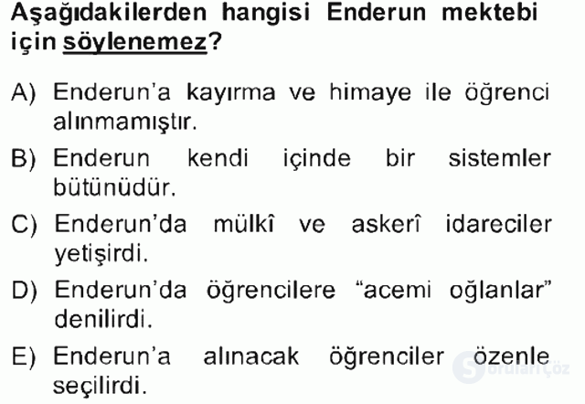 XIX. Yüzyıl Türk Edebiyatı Bahar Final 1. Soru