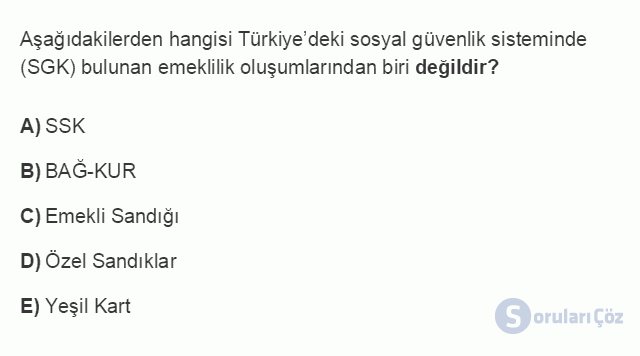 İKT402U 1. Ünite Türkiye Ekonomisinin Temel Özellikleri ve Dünya Ekonomisindeki Yeri Testi I 6. Soru