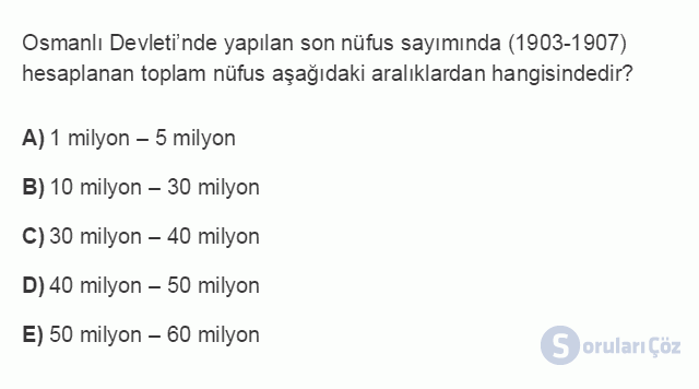 İKT402U 1. Ünite Türkiye Ekonomisinin Temel Özellikleri ve Dünya Ekonomisindeki Yeri Testi I 9. Soru
