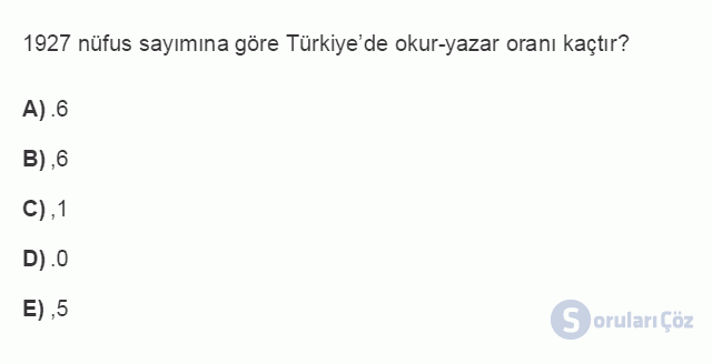 İKT402U 1. Ünite Türkiye Ekonomisinin Temel Özellikleri ve Dünya Ekonomisindeki Yeri Testi III 20. Soru