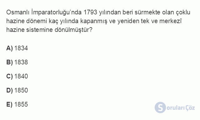 İKT408U 7. Ünite Hazine ve Maliye Politikaları: 1980-2010 Dönemi Türkiye Deneyimi Neler Söylüyor? Testi I 4. Soru
