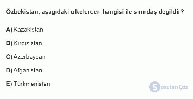 TDE303U 2. Ünite Türk Lehçeleri ve Tasnifi Testi I 16. Soru