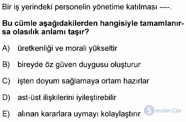 KPSS Ortaöğretim Türkçe Soruları 7. Soru