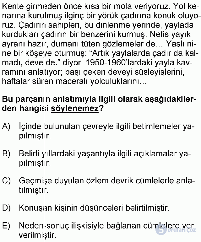 KPSS Önlisans Türkçe Soruları 22. Soru