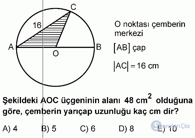 KPSS Lisans Geometri Soruları 3. Soru