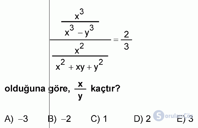 KPSS Lisans Matematik Soruları 4. Soru