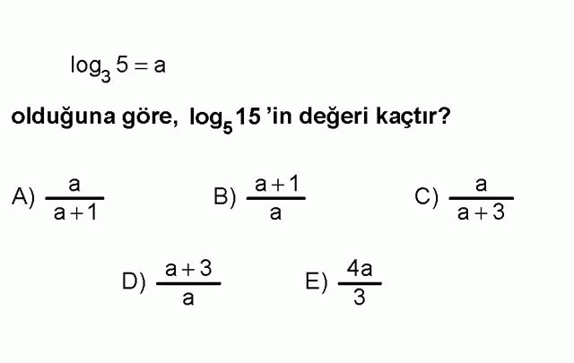 LYS Matematik Soruları 26. Soru