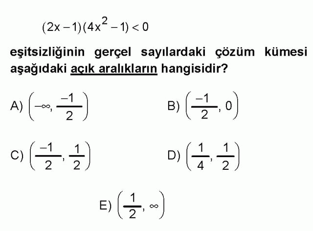 LYS Matematik Soruları 3. Soru