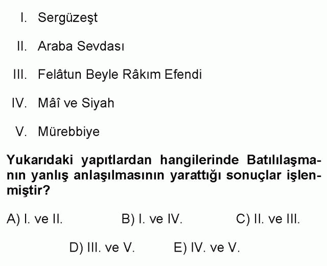 LYS Türk Dili ve Edebiyatı Soruları 48. Soru