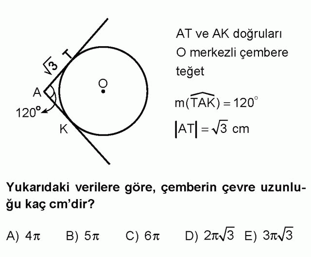 LYS Geometri Soruları 15. Soru