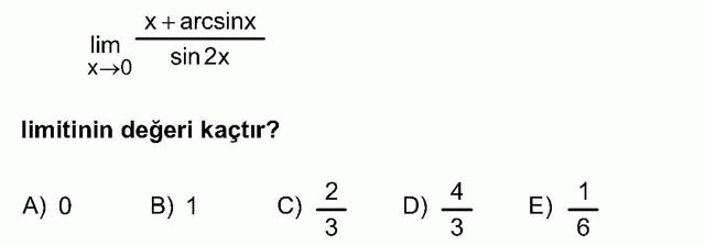 LYS Matematik Soruları 37. Soru