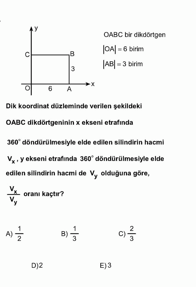 LYS Geometri Soruları 22. Soru
