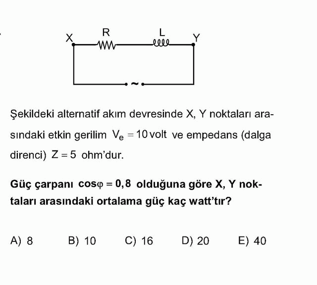 LYS Fizik Soruları 23. Soru