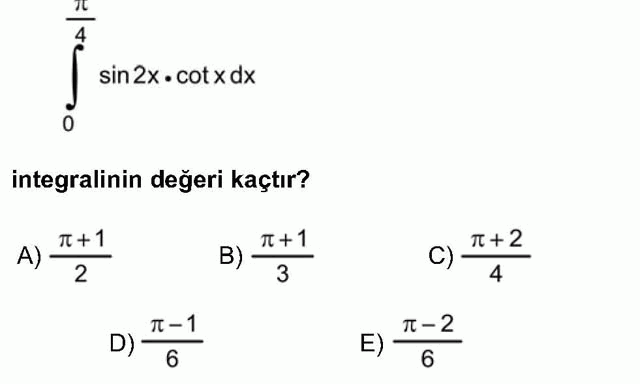 LYS Matematik Soruları 45. Soru