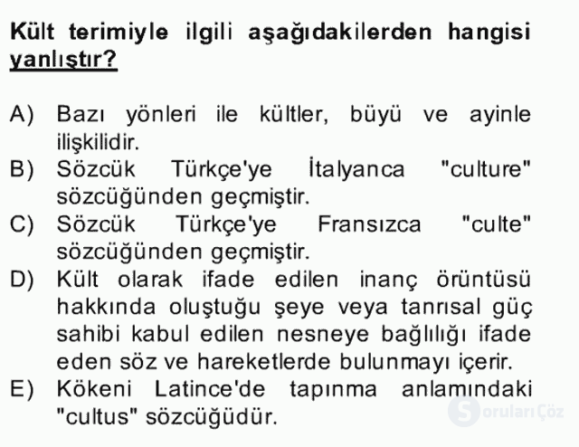 Türk Edebiyatının Mitolojik Kaynakları Bahar Final 1. Soru