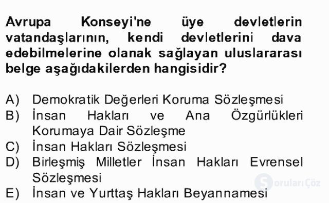 Atatürk İlkeleri ve İnkılap Tarihi II Bahar Final 26. Soru
