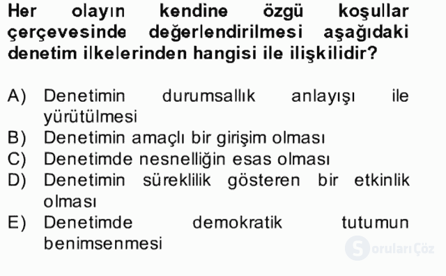 Türk Eğitim Sistemi ve Okul Yönetimi Bahar Final 26. Soru